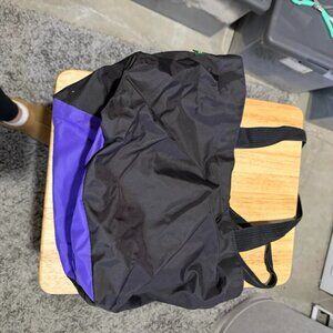 Herve Chapelier Large Nylon Tote Bag - Purple and Black